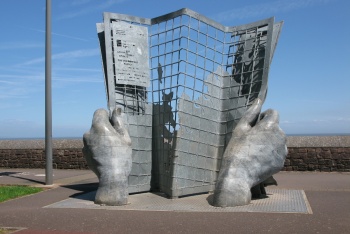 South West Coast Path Start/End Sculpture, Minehead, Exmoor National Park